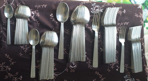 Christofle Sterling Silver Cutlery Service 66 Pieces