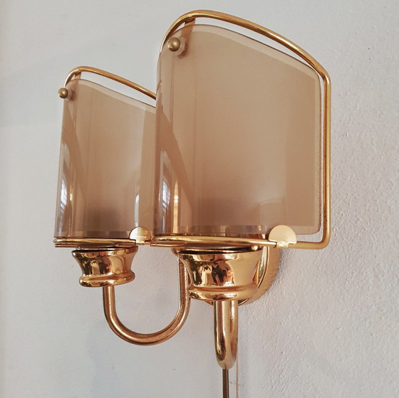 Image 1 of Double Wall Lamp Hollywood Regency