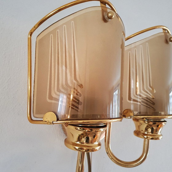 Image 1 of Double Wall Lamp Hollywood Regency