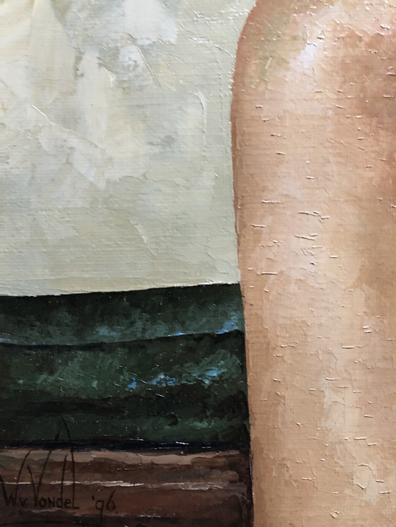 Image 1 of W. van Vondel Nefertiti Original oil painting