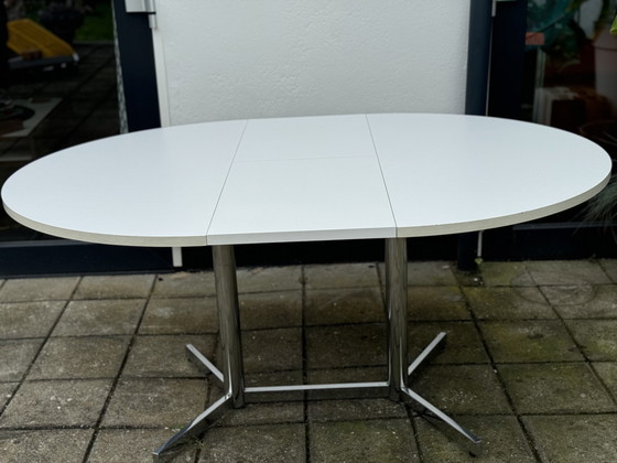 Image 1 of Table à manger vintage extensible de l'ère spatiale