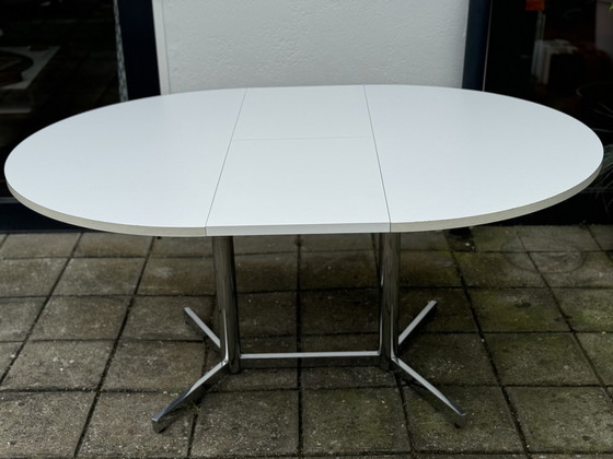 Image 1 of Table à manger vintage extensible de l'ère spatiale