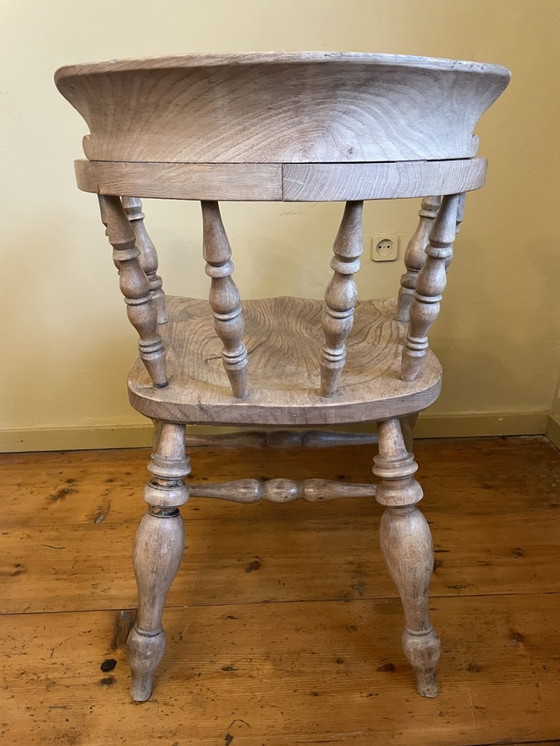 Image 1 of Sturdy Office Chair Countryhouse English Victorian Windsor