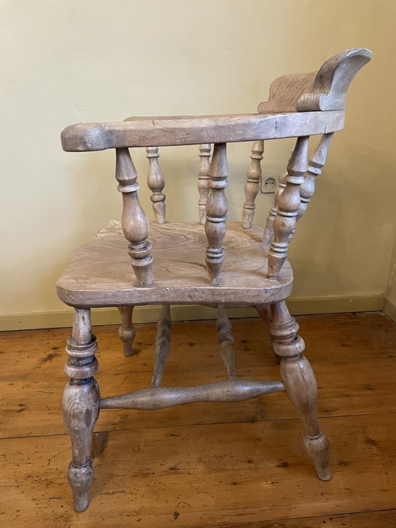 Image 1 of Sturdy Office Chair Countryhouse English Victorian Windsor