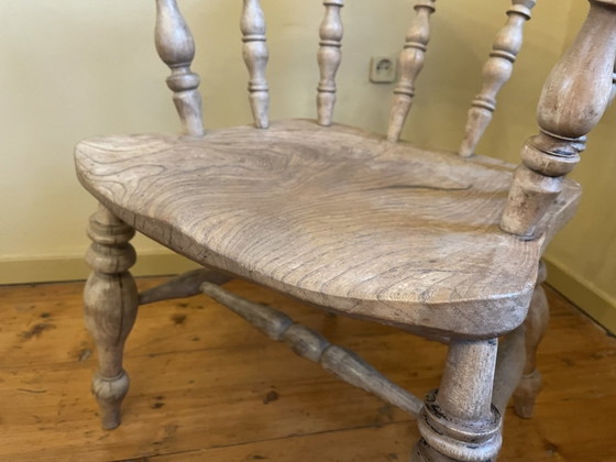 Image 1 of Sturdy Office Chair Countryhouse English Victorian Windsor