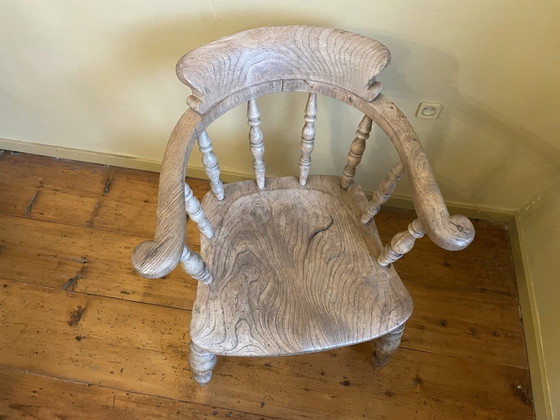 Image 1 of Sturdy Office Chair Countryhouse English Victorian Windsor