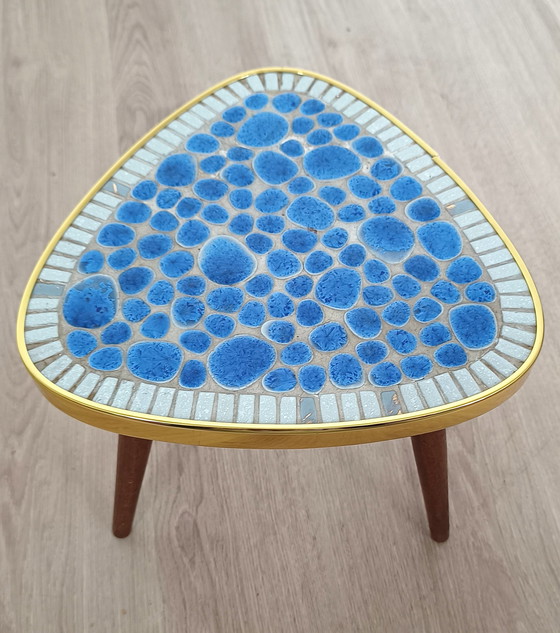 Image 1 of Sixties plant table with mosaic top