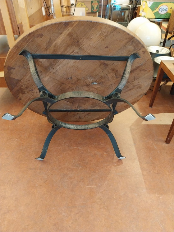 Image 1 of 1 X Brutalist Round Coffee Table 1970'S