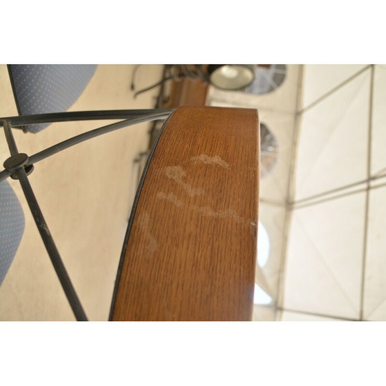 Image 1 of Set di 6 sedie da ristorante vintage in metallo e legno