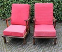 2x Vintage Smoking Chair Mid - Century Danish Design Shrub & Rad stake