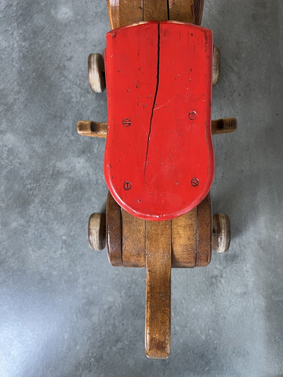 Image 1 of Caballo balancín de madera