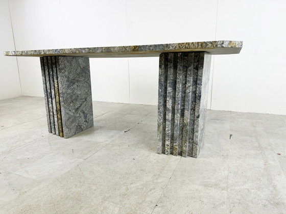 Image 1 of Vintage granite dining table, 1970s