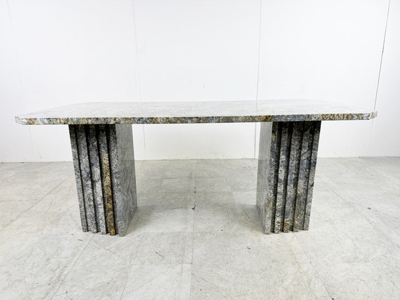 Image 1 of Vintage granite dining table, 1970s