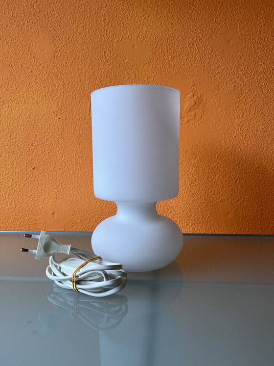 Image 1 of Rare Ikea Lykta Table Lamp Lamp 90s Frosted White Matte White