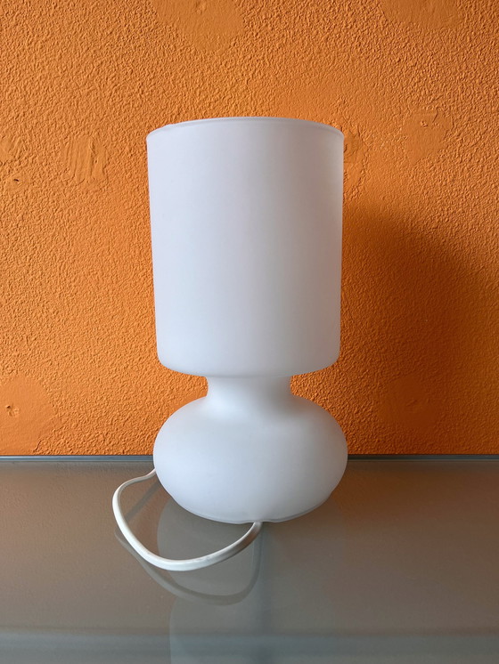 Image 1 of Rare Ikea Lykta Table Lamp Lamp 90s Frosted White Matte White