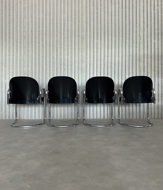 Image 1 of 4x Dialogo chairs by Afra & Tobia Scarpa