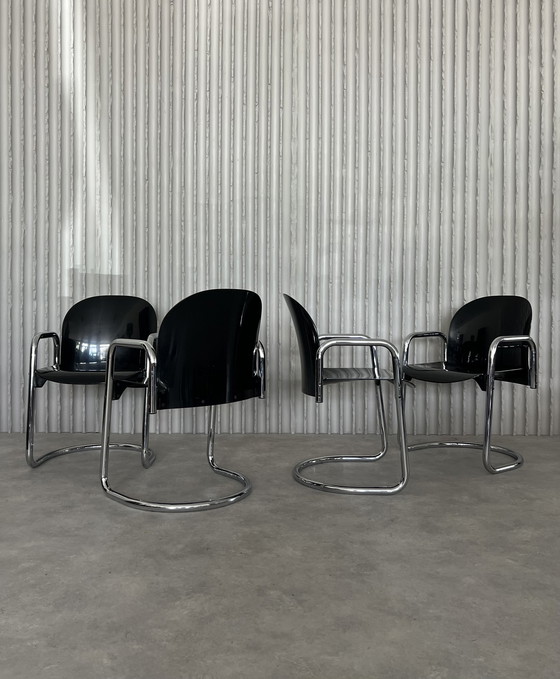 Image 1 of 4x Dialogo chairs by Afra & Tobia Scarpa