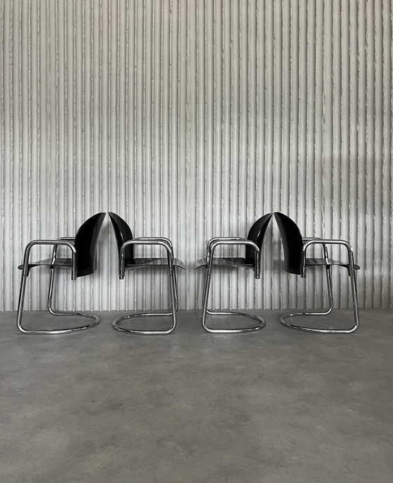 Image 1 of 4x Dialogo chairs by Afra & Tobia Scarpa