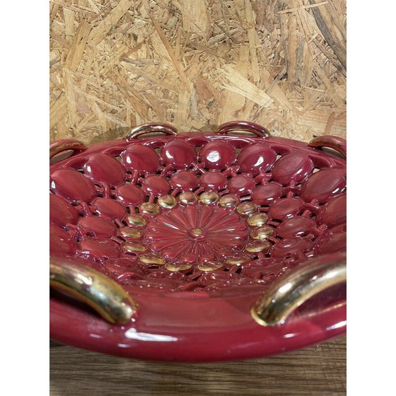 Image 1 of Vintage earthenware center bowl, 1950-1960