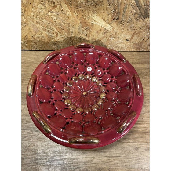 Image 1 of Vintage earthenware center bowl, 1950-1960