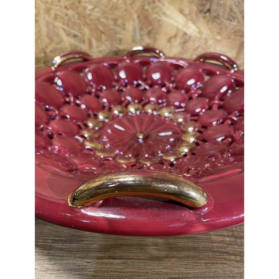 Image 1 of Vintage earthenware center bowl, 1950-1960