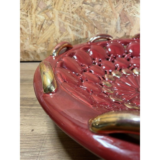 Image 1 of Vintage earthenware center bowl, 1950-1960