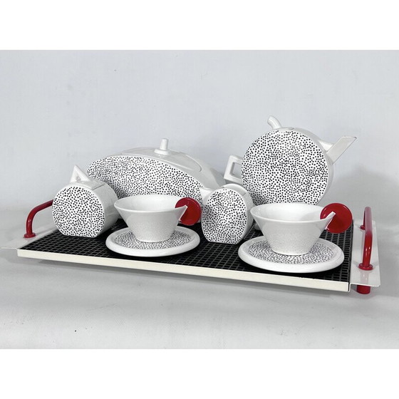 Image 1 of Vintage ceramic tea set by Mas for Memphis Milano, Italy 1980s