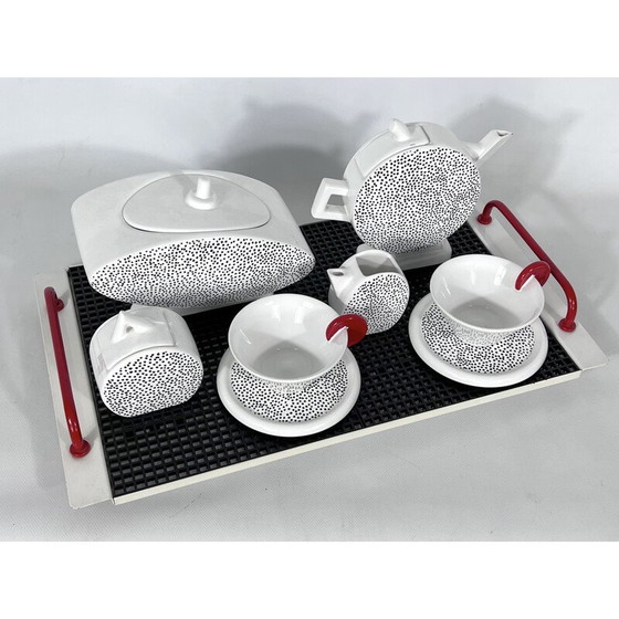 Image 1 of Vintage ceramic tea set by Mas for Memphis Milano, Italy 1980s