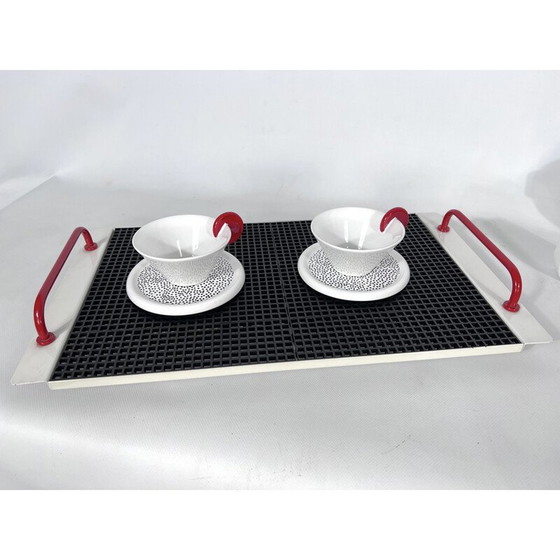 Image 1 of Vintage ceramic tea set by Mas for Memphis Milano, Italy 1980s