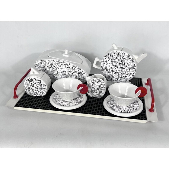 Image 1 of Vintage ceramic tea set by Mas for Memphis Milano, Italy 1980s