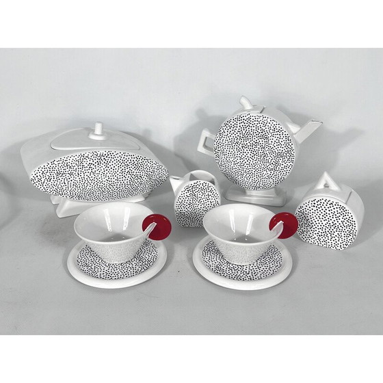 Image 1 of Vintage ceramic tea set by Mas for Memphis Milano, Italy 1980s