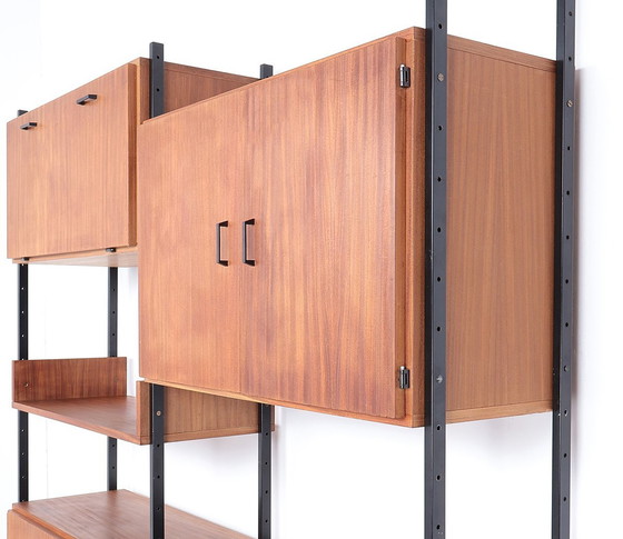 Image 1 of Vintage Wall Unit Teak And Metal, 1960S