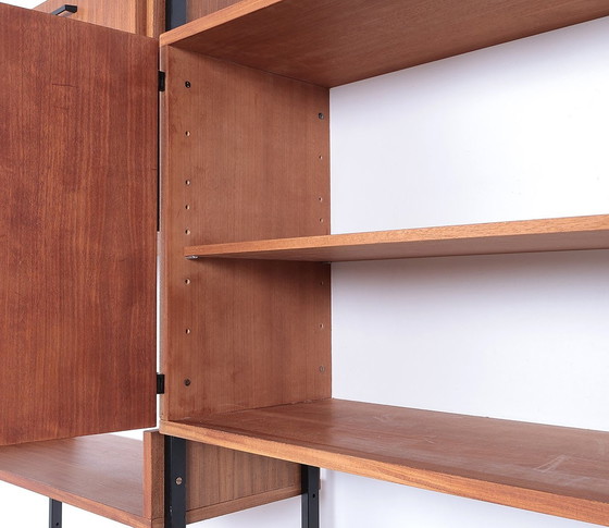 Image 1 of Vintage Wall Unit Teak And Metal, 1960S