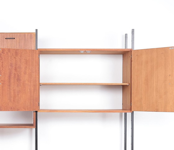 Image 1 of Vintage Wall Unit Teak And Metal, 1960S