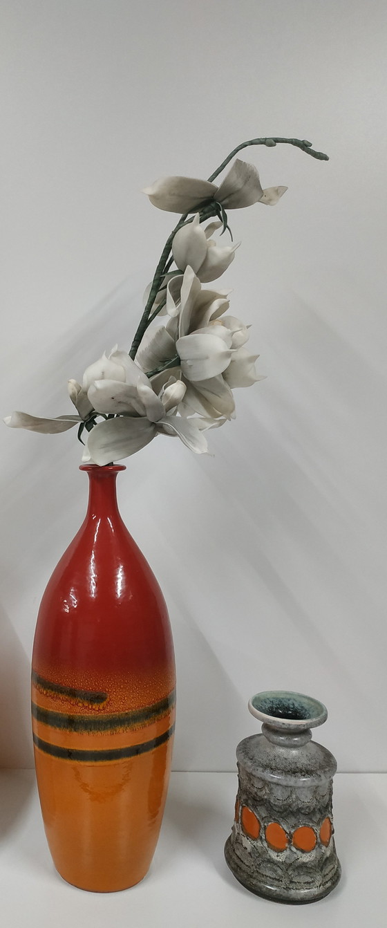 Image 1 of Vintage Tall Ceramic Flower Vase