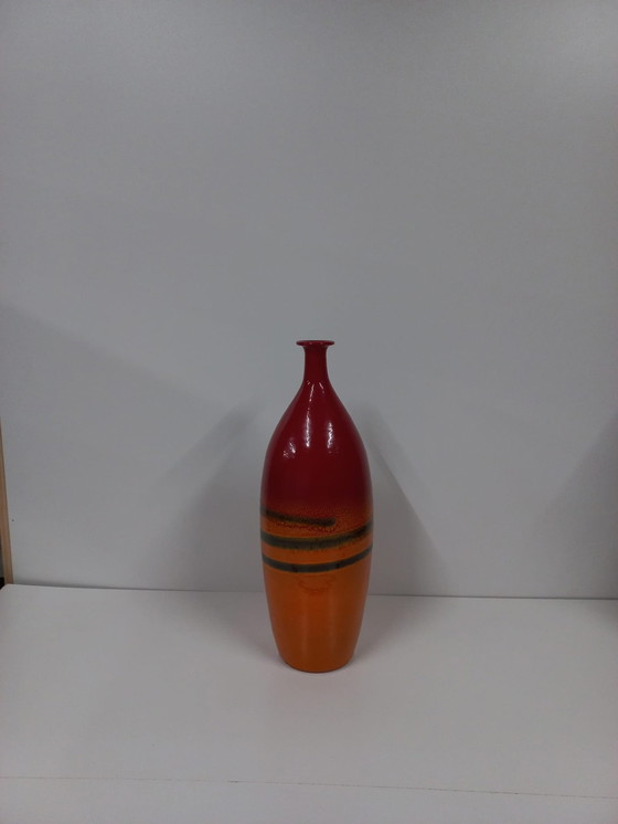 Image 1 of Vintage Tall Ceramic Flower Vase