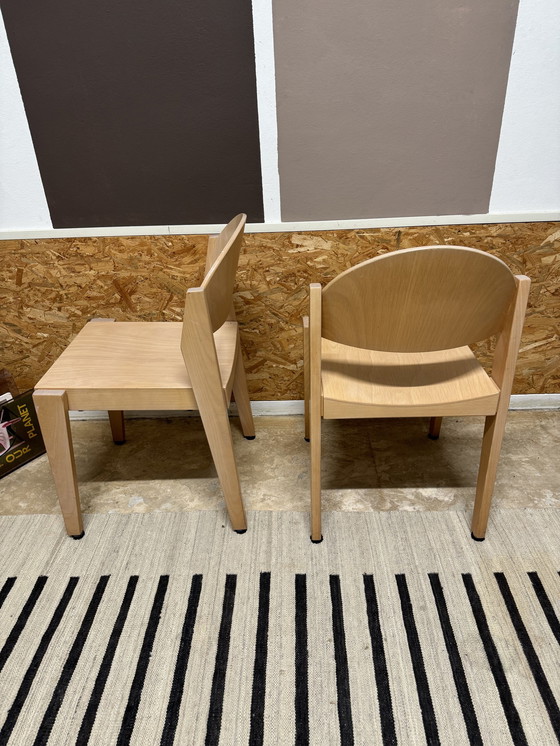 Image 1 of Stackable Scandinavian Dining Chairs