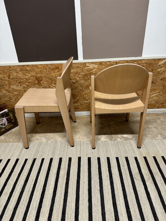 Image 1 of Stackable Scandinavian Dining Chairs