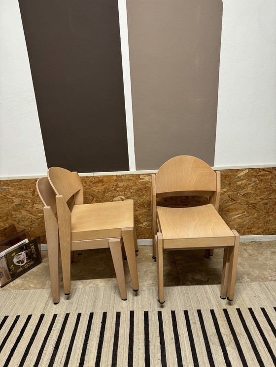 Image 1 of Stackable Scandinavian Dining Chairs