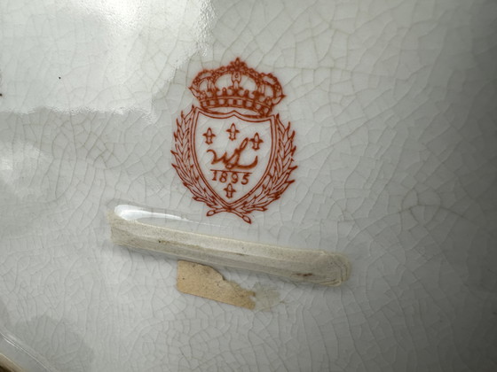 Image 1 of Tarro Art Déco con tapa - Porcelana 