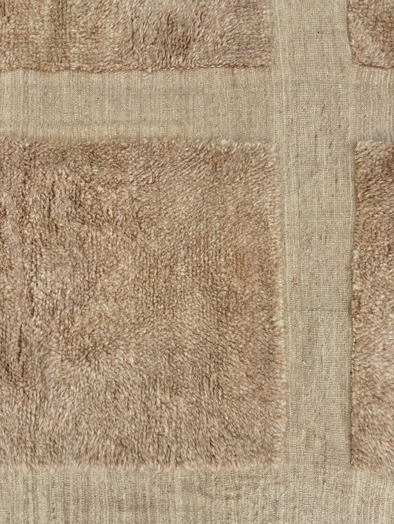 Image 1 of Mid-Century Beige Modern Moroccan Rug