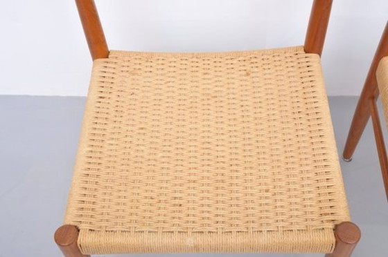 Image 1 of Henry Walter Klein dining chairs teak 1960 Bramin