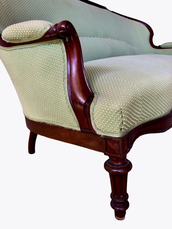 Image 1 of Restored Louis Philippe sofa