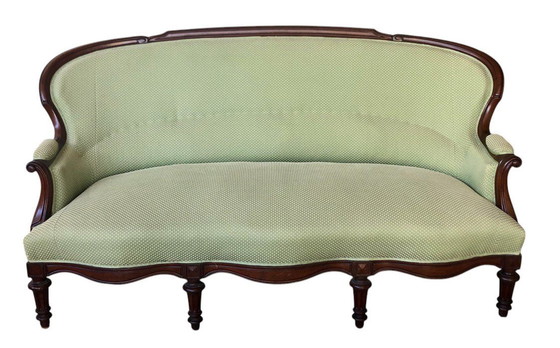 Image 1 of Restored Louis Philippe sofa