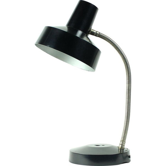 Image 1 of Lampada da tavolo vintage in bachelite nera e metallo di Elektrosvit, Cecoslovacchia, 1970