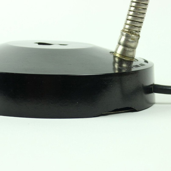 Image 1 of Lampada da tavolo vintage in bachelite nera e metallo di Elektrosvit, Cecoslovacchia, 1970