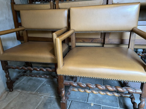 Image 1 of 14 Antique Dining Room Armchairs