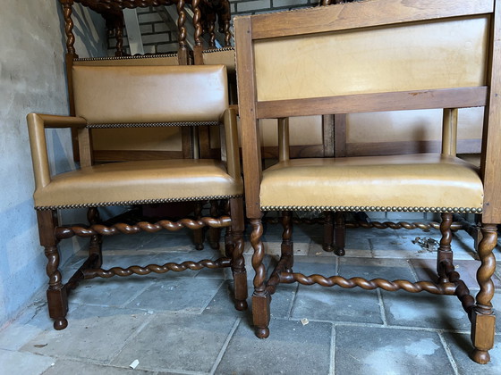 Image 1 of 14 Antique Dining Room Armchairs