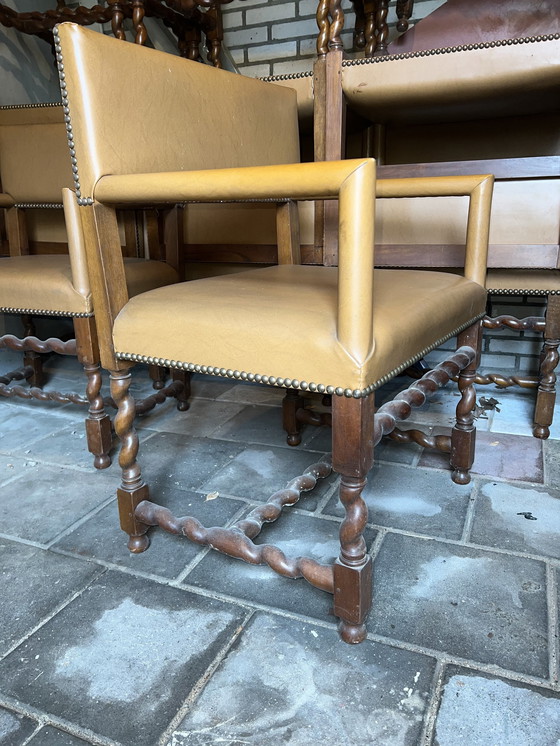 Image 1 of 14 Antique Dining Room Armchairs