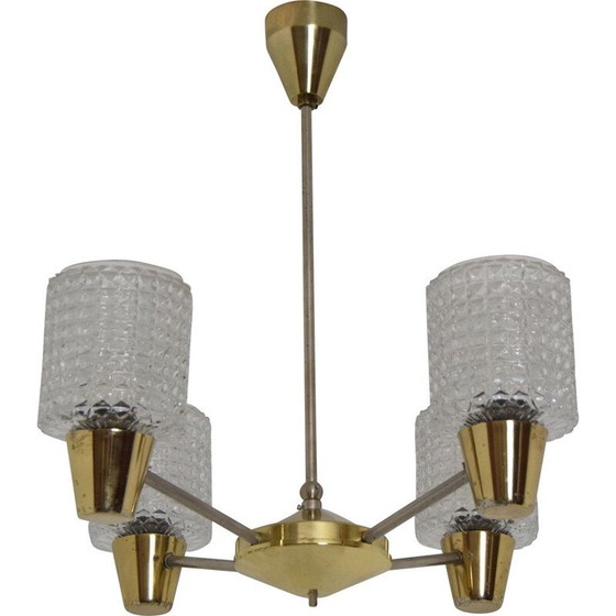 Image 1 of VIntage Chandelier By Kamenicky  Senov 1960s